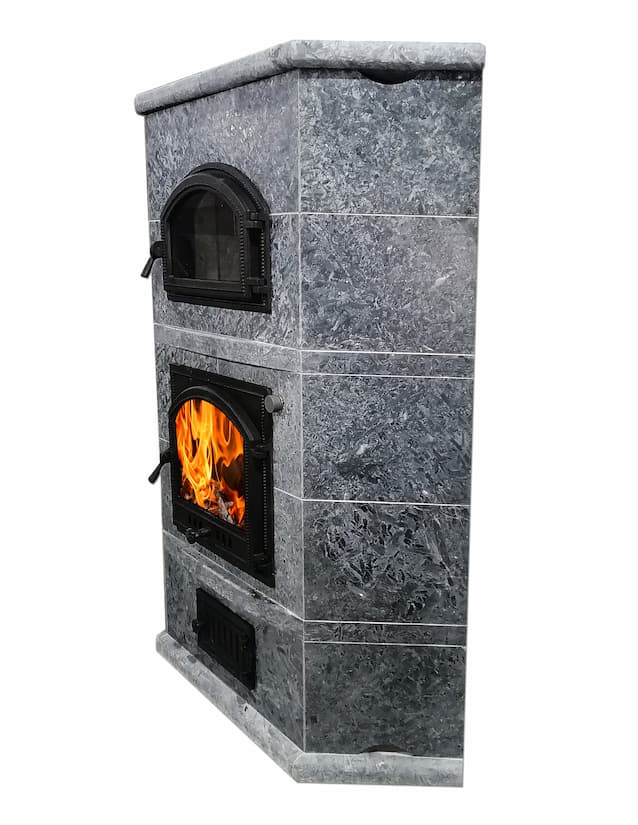 Теплонакопительная печь-камин Talkorus Karhu-20 DSA 1650